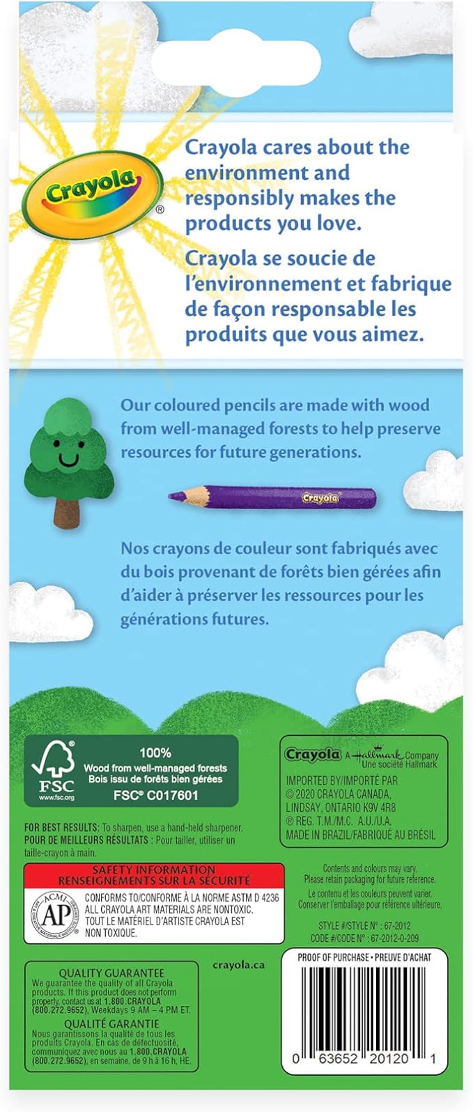 Binney & Smith Crayola(R) Colored Pencils, Set Of 12 Colors