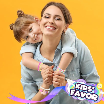 PinkSheep Bracelets for Girls Jewelry: 36 Pcs Bluk Little Girl Bracelets, Cute Kids Bracelets for Girls 2 3 4 5 6 7 Years Old - Princess Bracelets for Teen Girls - Play Jewelry Gift