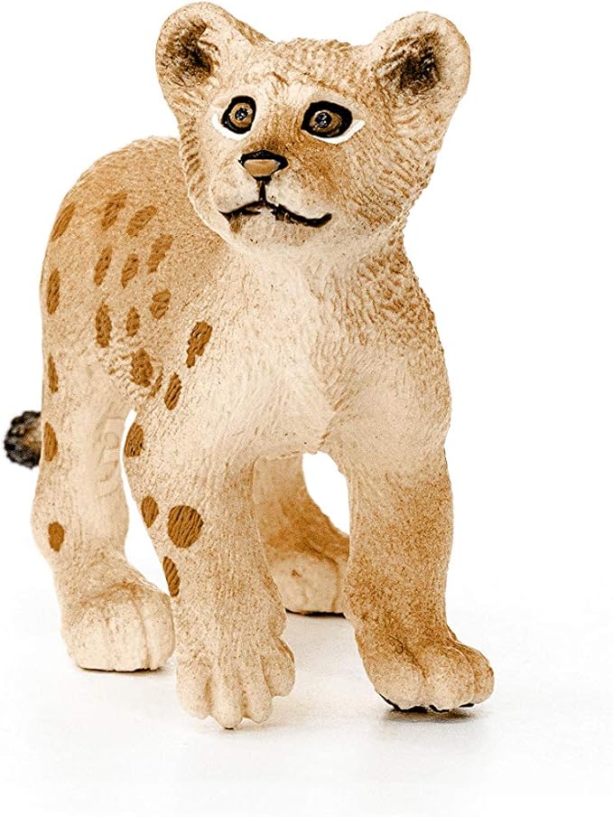 Schleich Wild Life, Animal Figurine, Animal Toys for Boys and Girls 3-8 Years Old, Lion Cub, Ages 3+