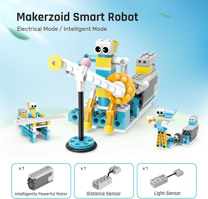 Smart Robot,72-in-1 STEM Educational Toy, Electronic Building Robot Toy, Robotics Kit, Learning Kit, Logical Training Kit, DIY Robot Building Kit for Kids, Boys and Girls Ages 6+