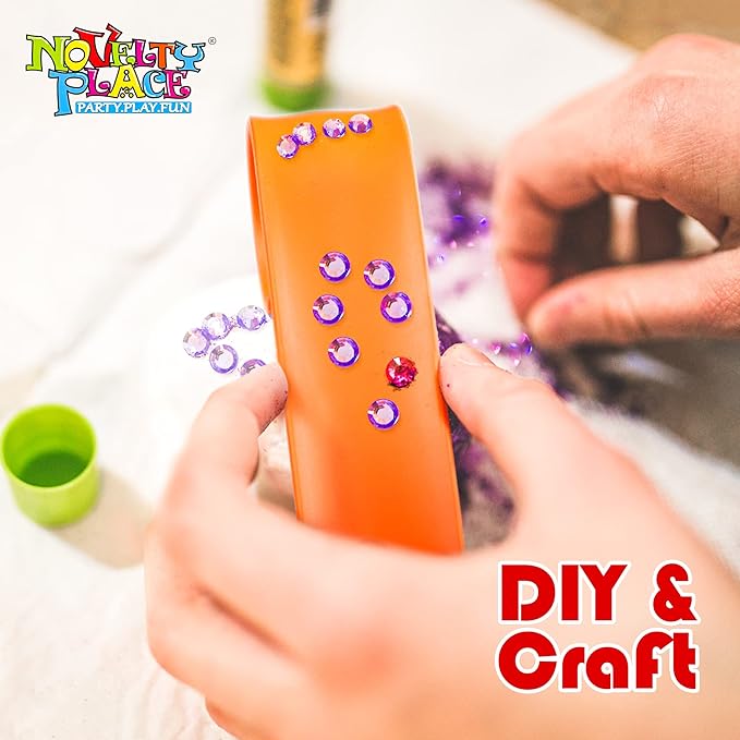 Novelty Place Silicone Rainbow Slap Bracelets Party Wrist Strap, 12 Colors Silicone Wristband for Teens Kids Classroom Craft Activity Prize Gift Party Costume (Pack of 12)