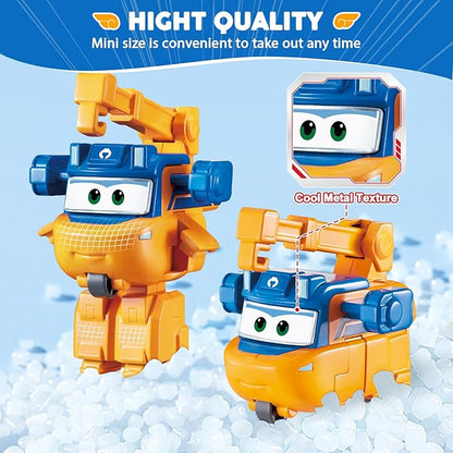 Super Wings Transformer Toys, 2 in Marty Robot Transformer Action Figures, 2-in-1 Mode Robot Transformer Toys for Boys Girls 4-6 6-8, Fun Plane Toys for Boys Toddlers Kids Age 3 4 5 6 7 8