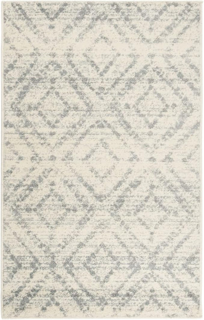 SAFAVIEH Adirondack Collection Accent Rug - 3' x 5', Ivory & Light Blue, Modern Distressed Design, Non-Shedding & Easy Care, Ideal for High Traffic Areas in Entryway, Living Room, Bedroom (ADR131T)