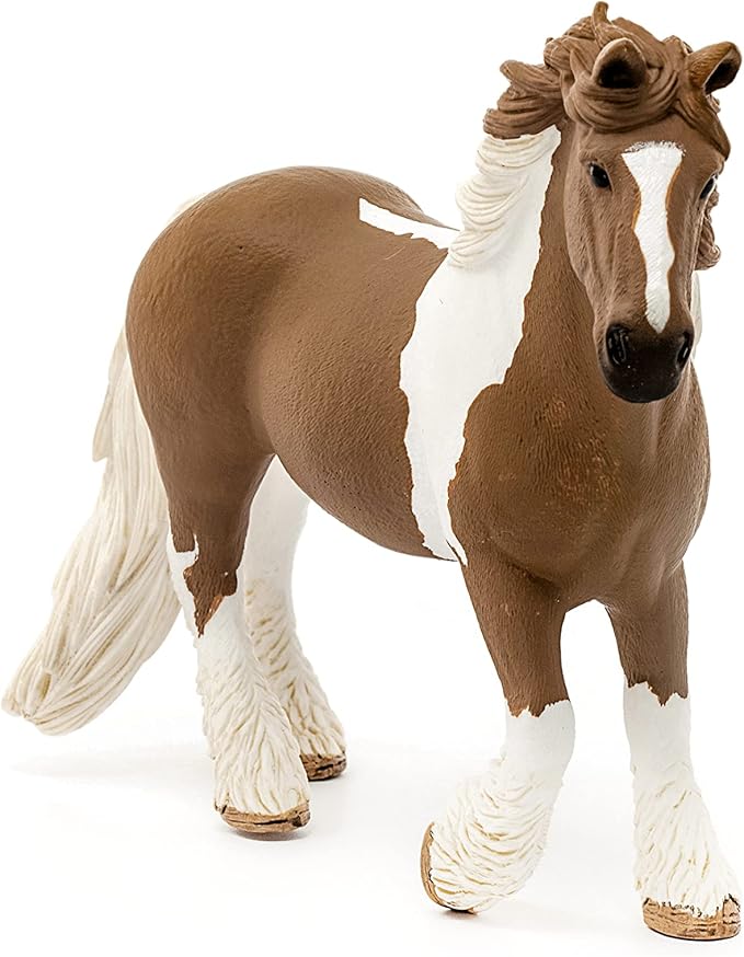 Schleich Farm World Realistic Tinker Mare Horse Figurine - Highly Detailed and Durable Farm Animal Toy, Fun and Educational Play for Boys and Girls, Gift for Kids Ages 3+