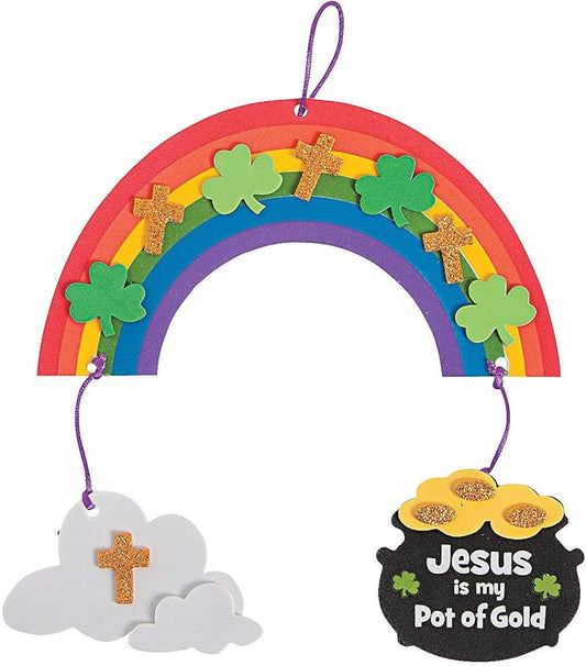 Jesus is My Pot of Gold Mobile Craft Kit - Crafts for Kids and Fun Home Activities