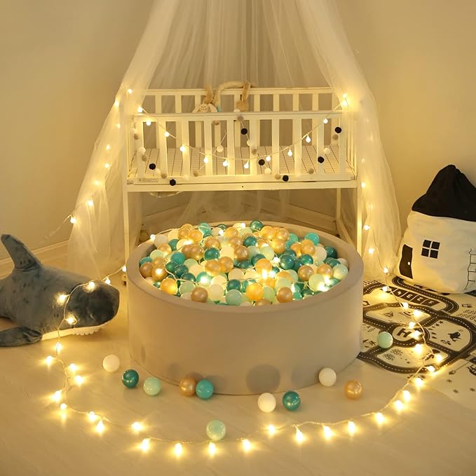 GOGOSO Ball Pit Balls 100, Soft Plastic Balls for Kids Play Pin Balls Babies Toddlers Children for 1 2 3 4 5 7 8 Years Old,5 Green Colors,2.2nches