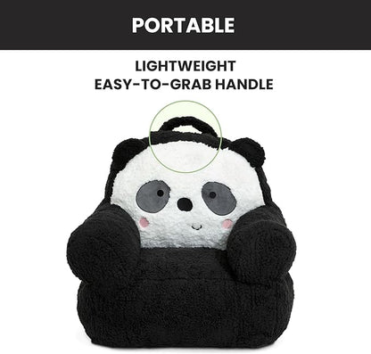 Delta Children Panda Cozee Buddy Chair, Black/White