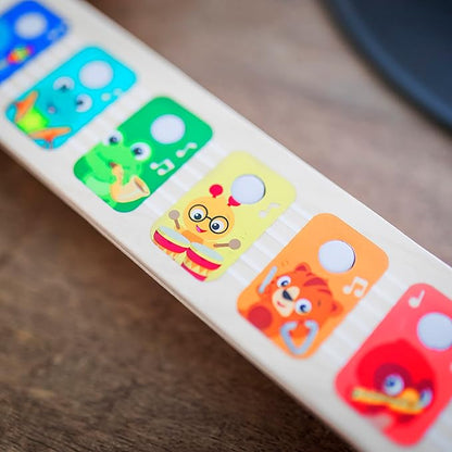 Baby Einstein Together in Tune Guitar Safe Wireless Wooden Musical Toddler Toy, Magic Touch Collection, Age 6 Months+