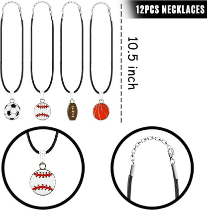 122 PCS Sports Party Favors Basketball Baseball Football Soccer Party Gift Thank You Tags Goodie Bags for Sports Club Party Favors Kid Birthday Party Baby Shower Sports Theme Party Supplies (Style 01)