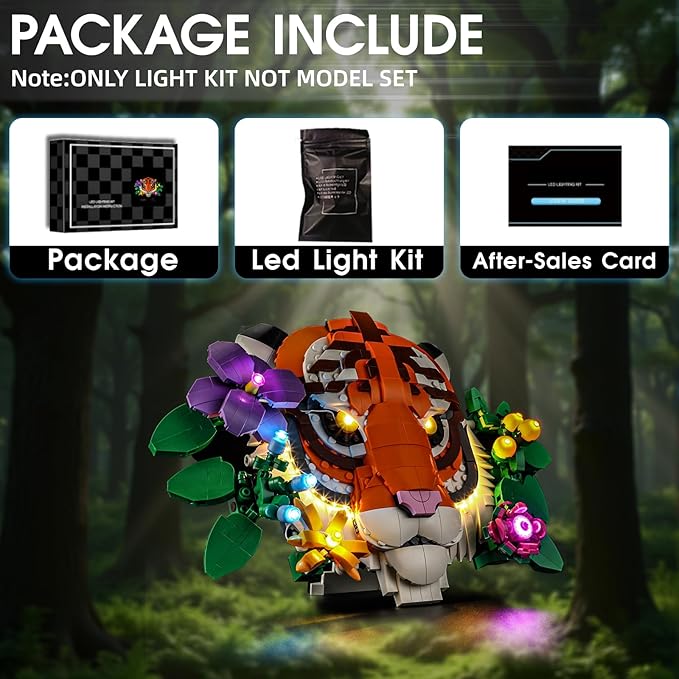 LED Light for Lego 31217 The Fauna Collection Set, Light Kit Compatible with Lego 31217 Building Blocks Model, Not Included The Model Set