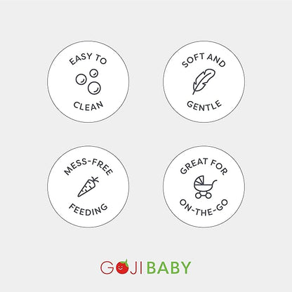 4 oz Silicone Baby Food Dispensing Spoon - 8 Pack - Great for 4+ Month Infants - Includes Stopper - Easy to Use and Mess-Free - Precise Food-Release Feeder-Great for Travel (Multicolored)