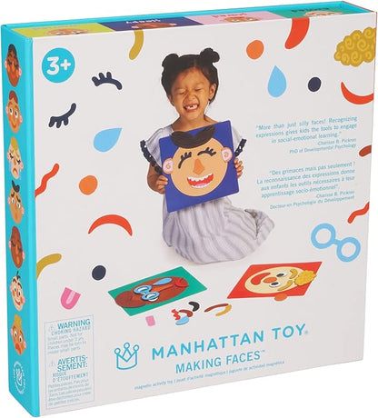 Manhattan Toy Making Faces 34-Piece Bilingual Emotion Toy for Kids 3 Years and Up for English and French Learning