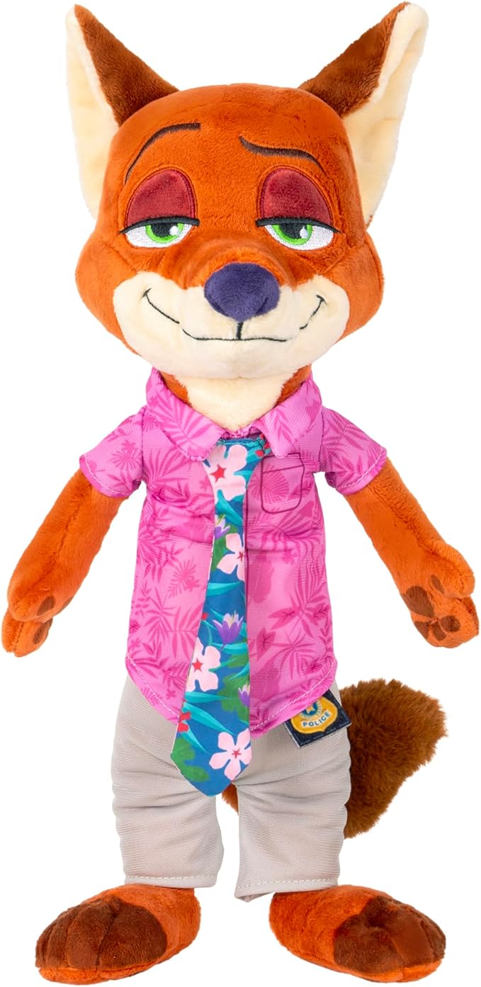 Disney’s Zootopia 2 14” Feature Plush Nick Wilde - 10+ Sounds and Phrases - Plush Toys for Kids and Preschoolers - Suitable for Ages 3+