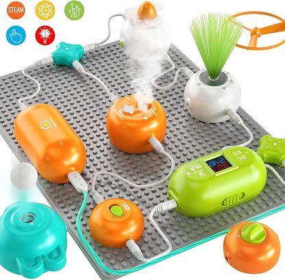 SNAEN Circuits Over 300 Projects Circuit Toy for Kids DIY Electronic Toy, 31 Circuit Parts, Science Game for Boys Girls, Educational Toys for Kids 3+