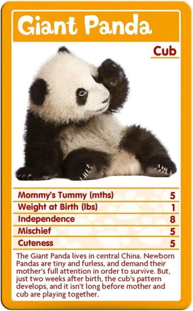 Baby Animals Top Trumps Card Game