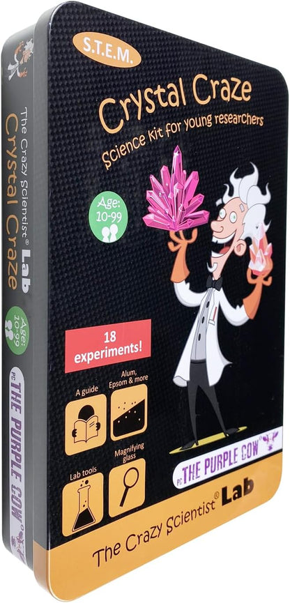 The Purple Cow- The Crazy Scientist Crystal Craze Experiment Stem Education Science Kit for Kids Boys & Girls Aged 10+