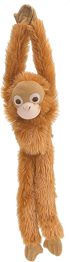 Wild Republic Orangutan Plush, Monkey Stuffed Animal, Plush Toy, Gifts for Kids, Hanging 20 Inches