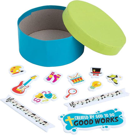 Fun Express Studio VBS Prayer Box Craft Kit - VBS Vacation Bible School Supplies/Decor - Makes 12