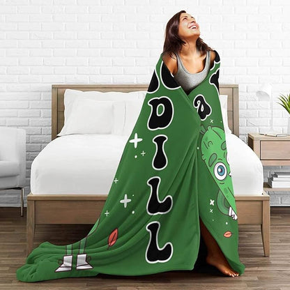 Pickle Blanket for Women Men, Cute I'm Kind of a Big Dill Themed Design Printed Throw Blankets for Teens Adults Lap, Couch Bed, Warm Soft Cozy Blanket, 60"x 80"