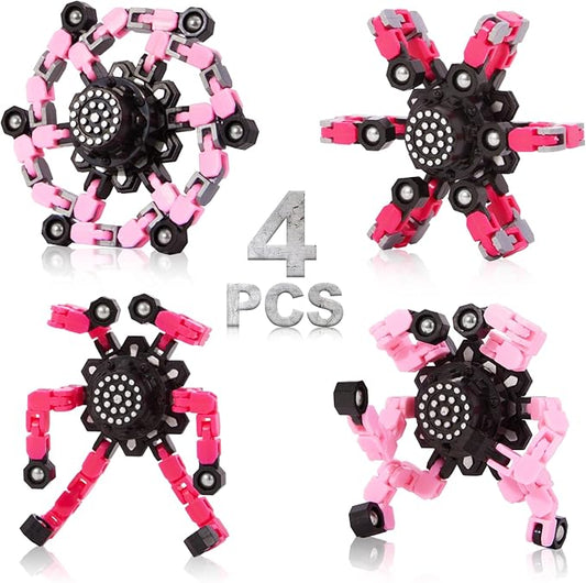 Valentines Day Gifts for Kids Fidget Toys for Teen Girls, Transformable Fidget Spinners,Autism ADHD Stress Relief Sensory Toys for Boys and Girls, Stocking Stuffers for Kids Adults