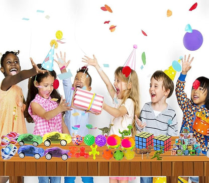 120PCS Party Favors for Kids 4-8, Pinata Stuffers,Goodie Bags Stuffers for Kids, Treasure Box Toys for Classroom Treasure Chest Prize Box Toys, Goody Bag Fillers Carnival Prizes