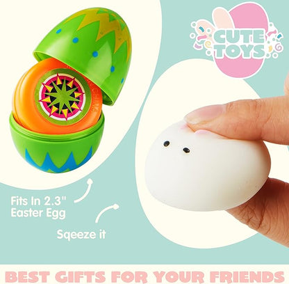 JOYIN 72Pcs Easter Party Favors Set, Sticky Hands, Stampers, Bracelets, Keychains, Rings, Sticker for Easter Basket Stuffers, Easter Goodie Bag Fillers, Classroom Prize Supplies, Easter Egg Toy