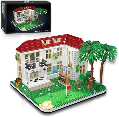 Golf Country Club Toy Building Set for Adults Compatible with Lego Golf - Architecture Building House Collection Kit 1860 Pcs for Adults & Teen & Golf Lovers, Easter Gift