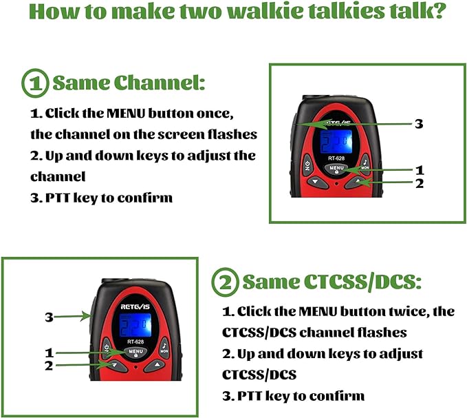 Retevis RT628 Walkie Talkies for Kids,Toys Gifts for 6-12 Years Old Boys Girls,Long Range 2 Way Radio 22CH VOX,Birthday Gift,Family Walkie Talkie for Camping Hiking Indoor Outdoor