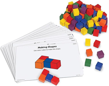 Learning Resources Creative Color Cubes, Fine Motor Skills, Counting Skills, Basic Math, 100 Piece, Ages 3+