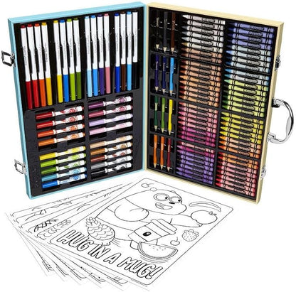 Crayola Inspiration Art Case Coloring Set (125+ Pcs), We Bare Bears Art Kit For Kids, Toys for Girls & Boys, Arts & Crafts Set, Holiday Gift for Kids