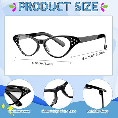 9 PCS 100 Days of School Old Lady Wig Set Include Wig Glasses Necklace Bracelet Glasses Chain Bag Cane and Stickers