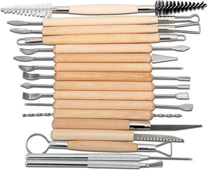 Blisstime 42pcs Pottery Tools, Clay Tools, Sculpting Tools, Pottery Kit, Air Dry Clay Tools, Pottery Clay Kit for Pottery Wheel, DIY Arts and Crafts