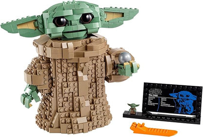 LEGO Star Wars: The Mandalorian Series The Child 75318 - Baby Yoda Grogu Figure, Building Toy, Collectible Room Decoration for Boys and Girls, Teens, with Minifigure and Nameplate, Gift Idea