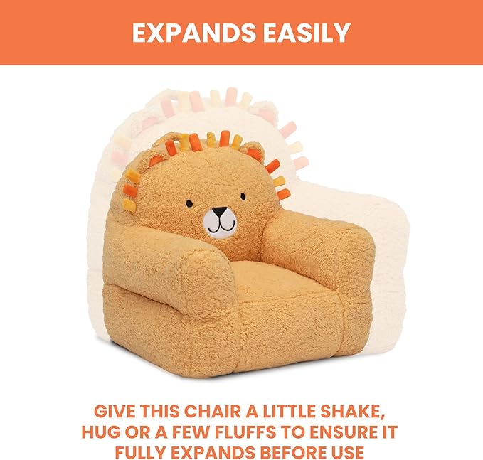 Delta Children Lion Cozee Buddy Chair, Orange