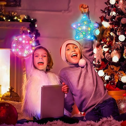 belle&birdie 3D String Art Kit for Kids, 30pcs Arts and Crafts for Kids Ages 8-12, Girls Toys 6-12 Light Up String Light Toys, Crafts for Girls, Birthday Christmas Gifts for Girls and Boys Ages 6+