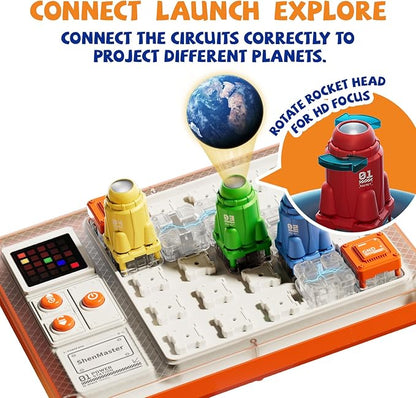 Circuit Board for Kids,STEM Educational Toys with 500 Challenges for Boys and Girls,Circuit Kits for Kids Age 7+ Science Kits as Birthday, ShenMaster