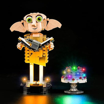 Upgraded Led Light Kit Compatible with Lego Dobby The House-Elf Building Set, Compatible with Lego 76421 Model, Gift Idea for Adult Builders and Fans (Model Not Included)