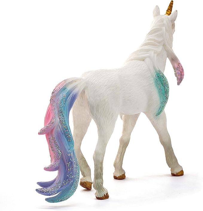 Schleich bayala Mythical Decorated Sea Unicorn Mare - Featuring Glittery Details, Rhinestones, and Gems, Imaginative Fun and Durable Toy for Girls and Boys, Gift for Kids Ages 5+
