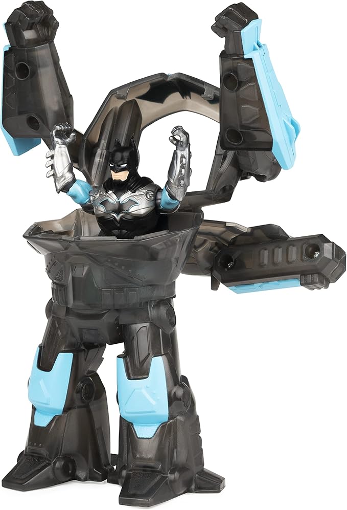 Batman 4-inch Batman Action Figure with Transforming Tech Armor, Kids Toys for Boys Ages 3 and Up