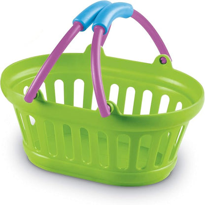 Learning Resources New Sprouts Stack of Baskets - 4 Pieces, Ages 18 mos+ Toddler Pretend Play Toys, Play Grocery Basket, Perfect for Easter Baskets