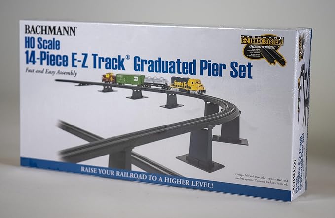 Bachmann Trains 14 PC. E-Z TRACK GRADUATED PIER SET - HO Scale