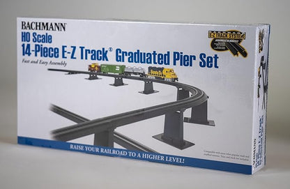 Bachmann Trains 14 PC. E-Z TRACK GRADUATED PIER SET - HO Scale