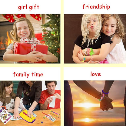 Friendship Bracelet Making Kit for Girls Age 6-12 | DIY Arts and Crafts for Kids | Christmas Birthday Gifts Ideas for Girl 7 8 9 10 11 Years Old | Popular Stocking Stuffers Toys Bulk Set (112PCS)