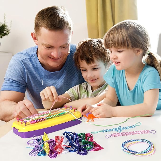Friendship Bracelet Making Kit, String Bracelets Maker Craft, Kids Jewelry Making Kit, Arts and Crafts for Kids, Christmas Birthday Gifts for Girls