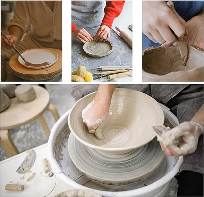 Air Dry Clay 10 LBs, Pottery Modeling Clay for All Purpose Hand Modeling and Throwing, Non-Toxic (White)