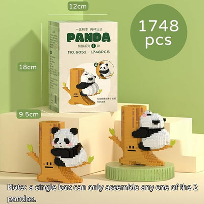 QMEAKMONY Mini Building Blocks Panda Sets Cute Micro Mini Panda Building Bricks for Adults Micro Nano Bricks Perfect Party Favors for Teenagers(1748 PCS)