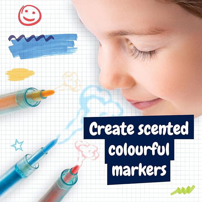 Science4you Marker Maker for Kids - Make Your Own Washable and Scented Markers for Kids, Marker Set with 12 Activities + 65 Contents, Stem Toys, Games, Gifts for 6+ Year Old Boys and Girls…