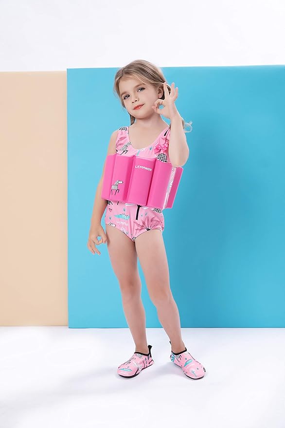 Baby Kids Floatation Suit Float One-Piece Swimwear Buoyancy for Girls Boys 1-8Years