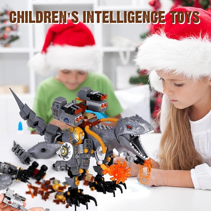 ENJBRICK Dinosaur Building Set for Boys 8-14 Years,Dino Toy for Boys and Girls, with Truck,Baby Dino for Movie Fans Birthday Gifts