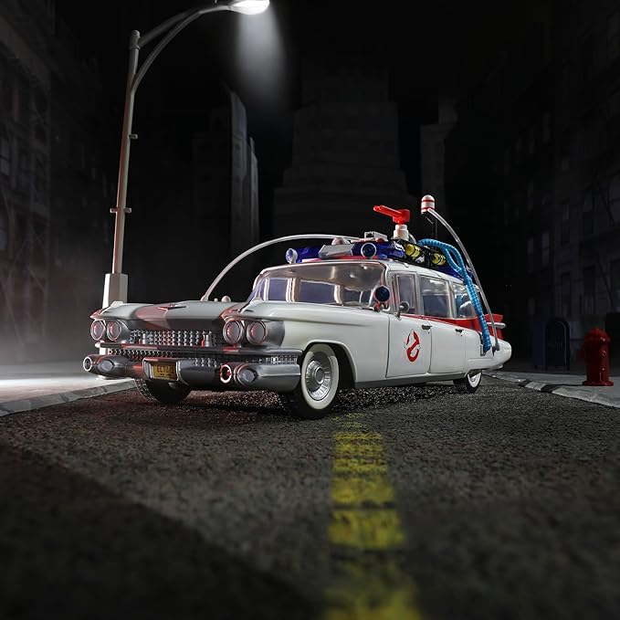 Ghostbusters Plasma Series Ecto-1 (1984), 1:18 Scale Toy Car, Toys for Ages 14+